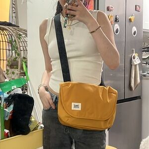 Yellow Tablet Holder with Black Strap